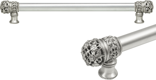 Juliane Grace 18'' cc with 5/8'' smooth center long pull small finial in Satin. 5613-11