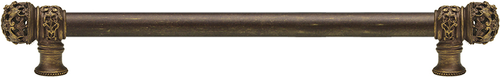 Juliane Grace 18'' cc with 5/8'' smooth center long pull small finial in Antique Brass. 5613-3