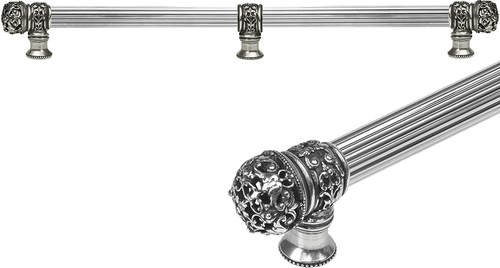 Juliane Grace 22'' cc with 5/8'' reeded center long pull & center brace small finial in Chalice. 5619R-9