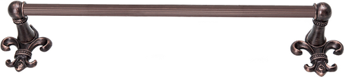 Charlemagne 24'' o.c towel Bar with 5/8'' reeded center 566R-22