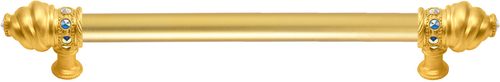 Cache Caché 12'' cc with 5/8'' smooth center long pull with 16 rivoli Swarovski Aurore Boreale Crystals 5672-8AB
