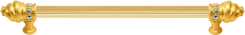 Cache Caché 22'' cc with 5/8'' reeded center long pull with 16 rivoli Swarovski Aurore Boreale Crystals 5674R-8AB