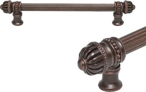 Cricket Cage 9'' cc with 5/8'' reeded center long pull small finial 5681R-22