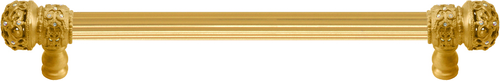 Juliane Grace 9'' cc with 5/8'' reeded center long pull small finial w/ 52 Swarovski Clear & Aurore Boreale Crystals 5701R-8CAB