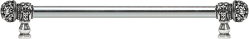 Juliane Grace 22'' cc with 5/8'' smooth center long pull small finial with clear Swarovski crystals in Chalice. 5704-9C