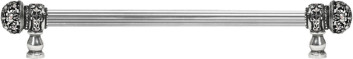 Juliane Grace 22'' cc with 5/8'' reeded center long pull small finial w/ 52 Swarovski Clear & Aurore Boreale Crystals 5704R-9CAB