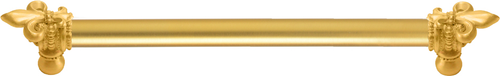 Charlemagne 12'' cc with 5/8'' smooth center long pull with large Fleur De Lys 5712-8