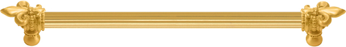 Charlemagne 22'' cc with 5/8'' reeded center long pull with large Fleur De Lys 5714R-8
