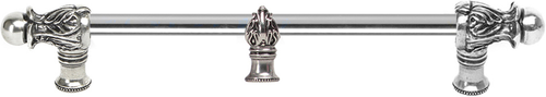 Acanthus 12'' cc with 1/2'' round smooth bar Romanesque style with center brace 782S-9