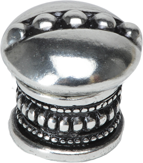 Classic/Beaded Beaded round knob w/ beaded center and beaded treatment on bottom 801-9