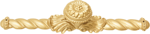 Acanthus large knob with flared foot Rosette style with large backplate in Soft Gold. 830846-27 Acanthus large knob with flared foot Rosette style with large backplate in Soft Gold. 830846-27