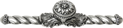 Acanthus large knob with flared foot Rosette style with large backplate in Chalice. 830846-9