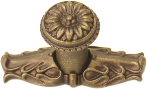 Acanthus Carpe Diem 831839-3 Antique Brass small knob Rosette style w/ rope small back plate 831839-3 Acanthus Carpe Diem 831839-3 Antique Brass small knob Rosette style w/ rope small back plate 831839-3