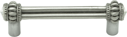 Cache Caché double 3'' cc pull with 2 rivoli Swarovski Clear Crystals 861-11C