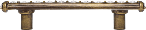 Cache Caché 3'' cc pull with center of Swarovski Clear Crystals 870-3C