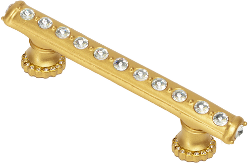 Cache Caché 3'' cc pull with halo platforms with center of Swarovski Clear Crystals 870H-8C