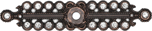 Cache Caché small elongated escutcheon with Swarovski Clear Crystals 890-22C