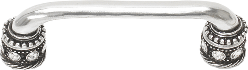 Cache Caché 4'' cc pull with Swarovski Clear Crystals & sleeves in Chalice. 897-9C