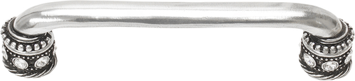 Cache Caché 5'' cc pull with Swarovski Clear Crystals & sleeves in Chalice. 898-9C