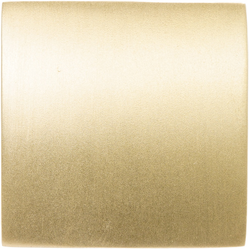 Latitude Hexagon medium brass knob, satin brass finish CD-MHB