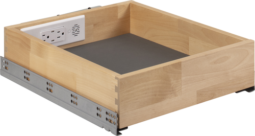 Powered Organizer 15'' Charging Drawer for Bath with In-Drawer Outlets & Charging Ports PVD15-SC