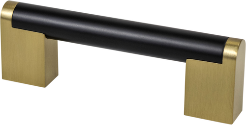 Studio Remix 96mm CC Matte Black and Modern Brushed Gold Pull 2182-955MDB-P