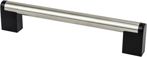 Studio Remix 160mm CC Brushed Nickel and Matte Black Pull 2190-9BPN55-P