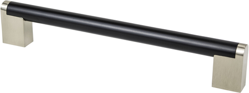 Studio Remix 192mm CC Matte Black and Brushed Nickel Pull 2194-955BPN-P