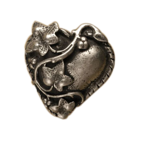 Hearts w/Ivy-Lg Knob