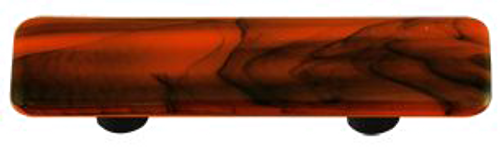 Swirl Collection Opal Orange and Black Pull