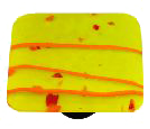 Mardi Gras Collection Orange and Spring Green Knob