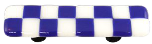 Li'l Squares Cobalt Blue and White Pull