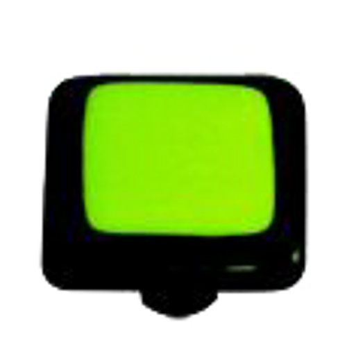 Border Collection Spring Green Knob with Black