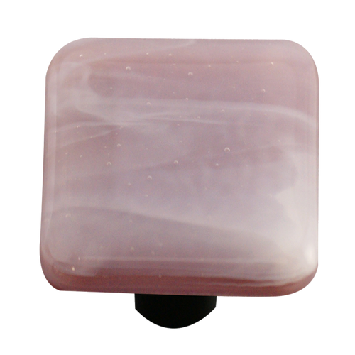 White Swirl Dusty Lilac Knob