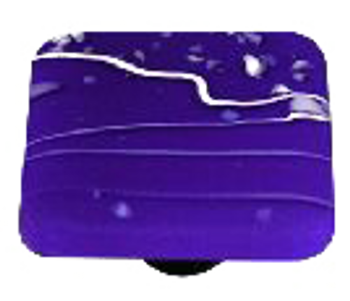 White Mard Gras, Cobalt Blue, Knob
