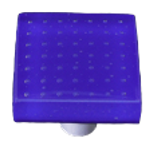 Bubbles Deep Cobalt Blue Square Knob