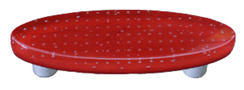 Bubbles Red Oval Pull