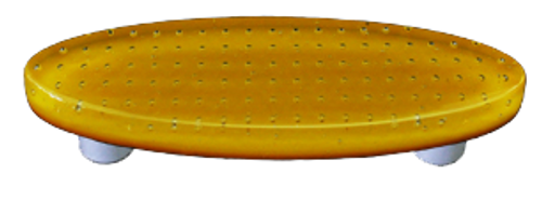 Bubbles Pumpkin Orange Oval Pull