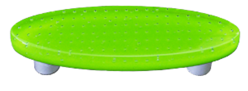Bubbles Spring Green Oval Pull