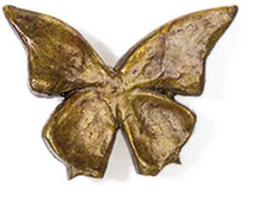 Flutterbyes Novelty Knob 2-78''w x 2-18''h FB283 in Antique