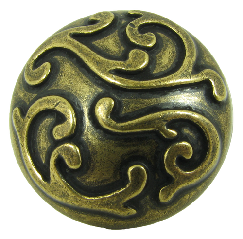 Ivy Cabinet Knob CP82460H  in Antique Brass