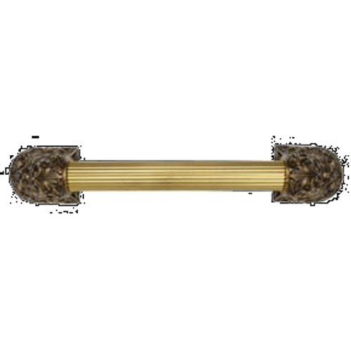 Acanthus Appliance Pull Bar, 16 Inch Drill Center, Antique Brass