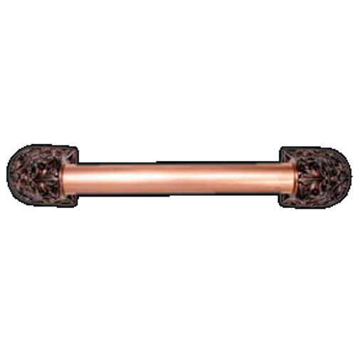 Acanthus Appliance Pull Bar, 16 Inch Drill Center, Antique Copper