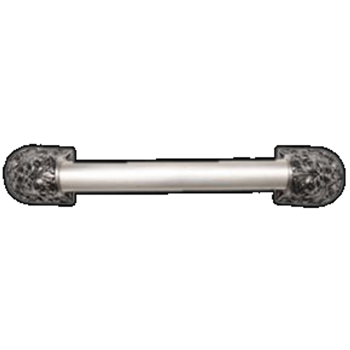 Acanthus Appliance Pull Bar, 14 Inch Drill Center, Brilliant Pewter
