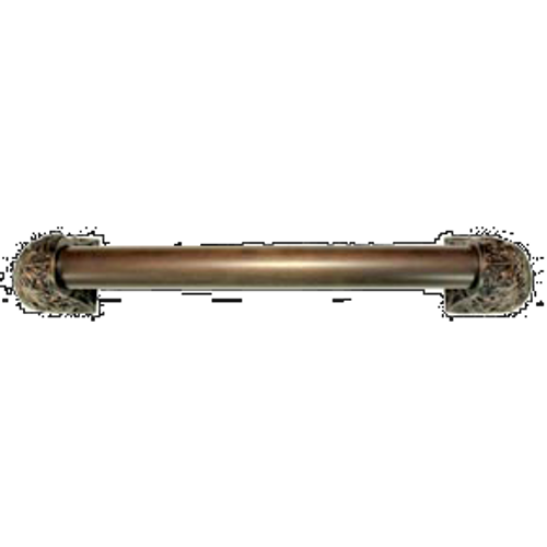 Acanthus Appliance Pull Bar, 12 Inch Drill Center, Dark Brass