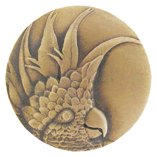 Cockatoo Knob  NHK-327-L  in Antique Brass