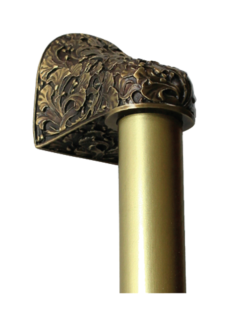 Florid Leaves  NHO-502-14PL  in Antique Brass
