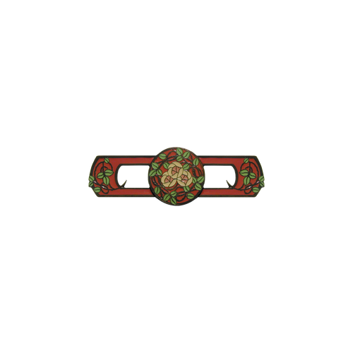 Delaney's Rose Pull Dark Brassrose NHP-671-DB-C  in Dark Brass (Enameled)