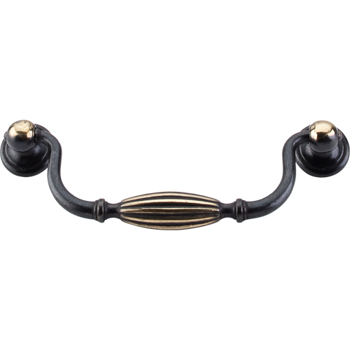 4.25 4.5 Black Drawer Pulls Handles Drop Bail Retro Dresser Pull