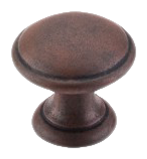 Rounded Knob 1 14 Inch in Patina Rouge M1225